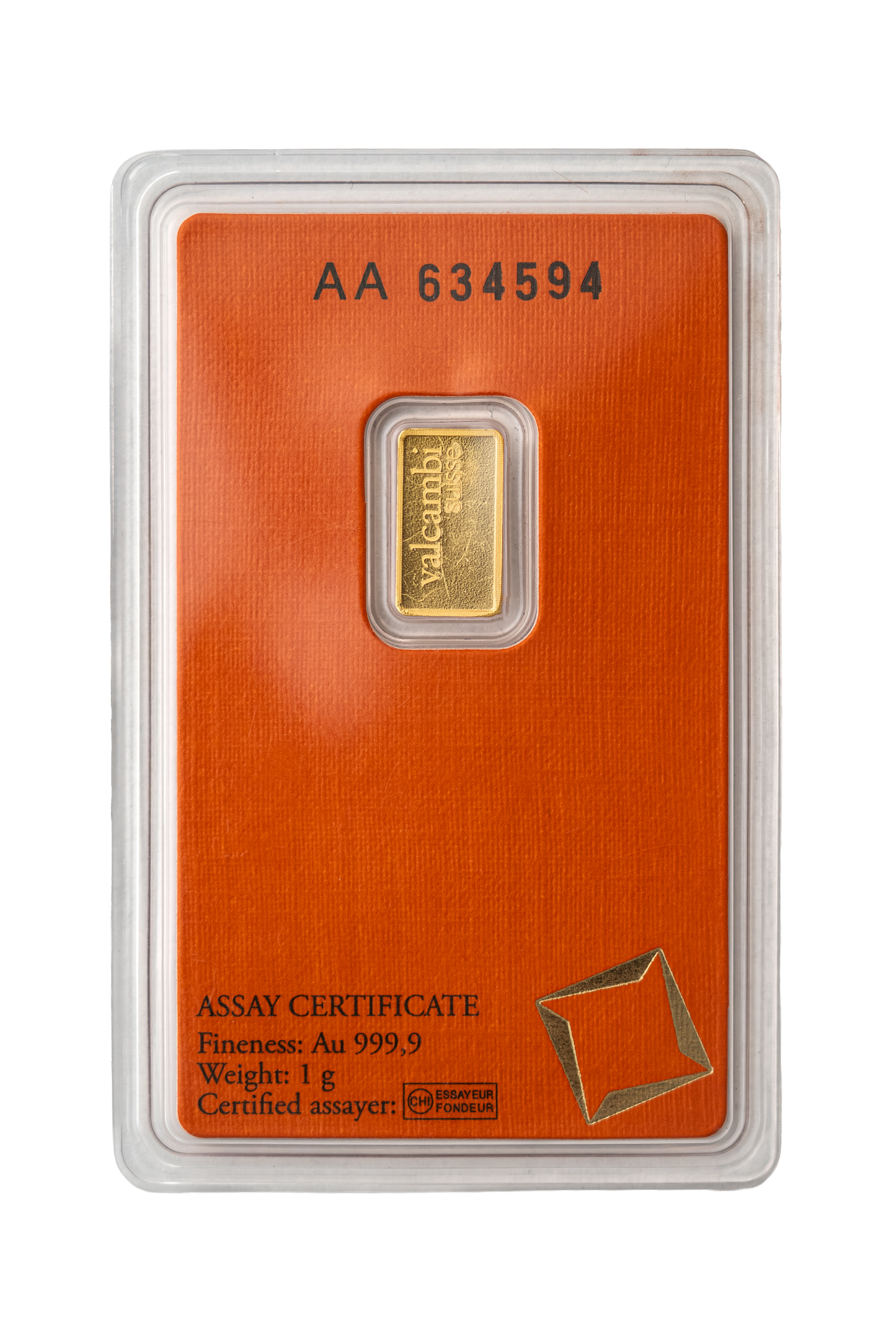 Valcambi 1 Gram Bar
