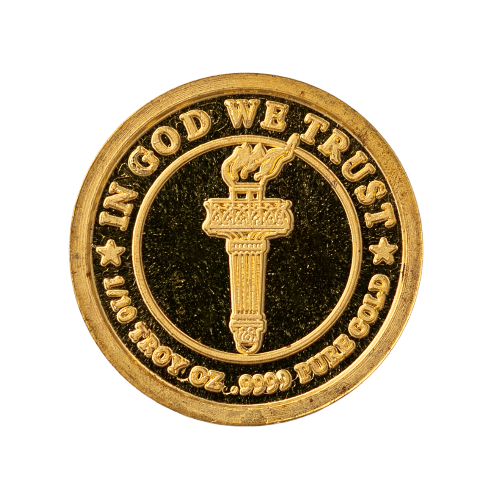 1/10 oz Gold Lady Liberty Round