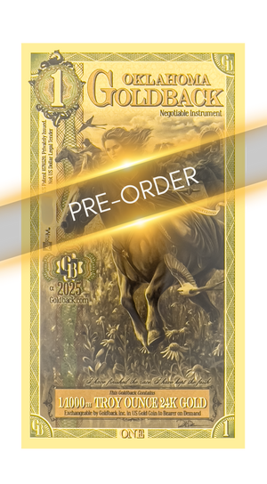 PREORDER - 1 Oklahoma Goldback Alpha
