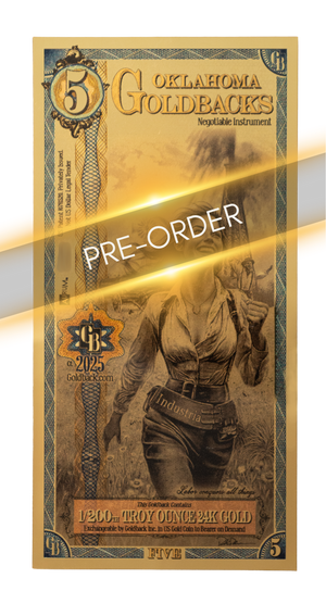 PREORDER - 5 Oklahoma Goldback Alpha