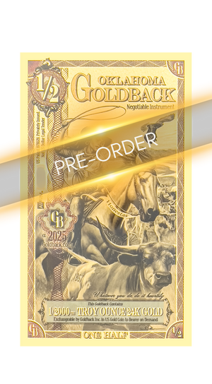 PREORDER - ½ Oklahoma Goldback Alpha