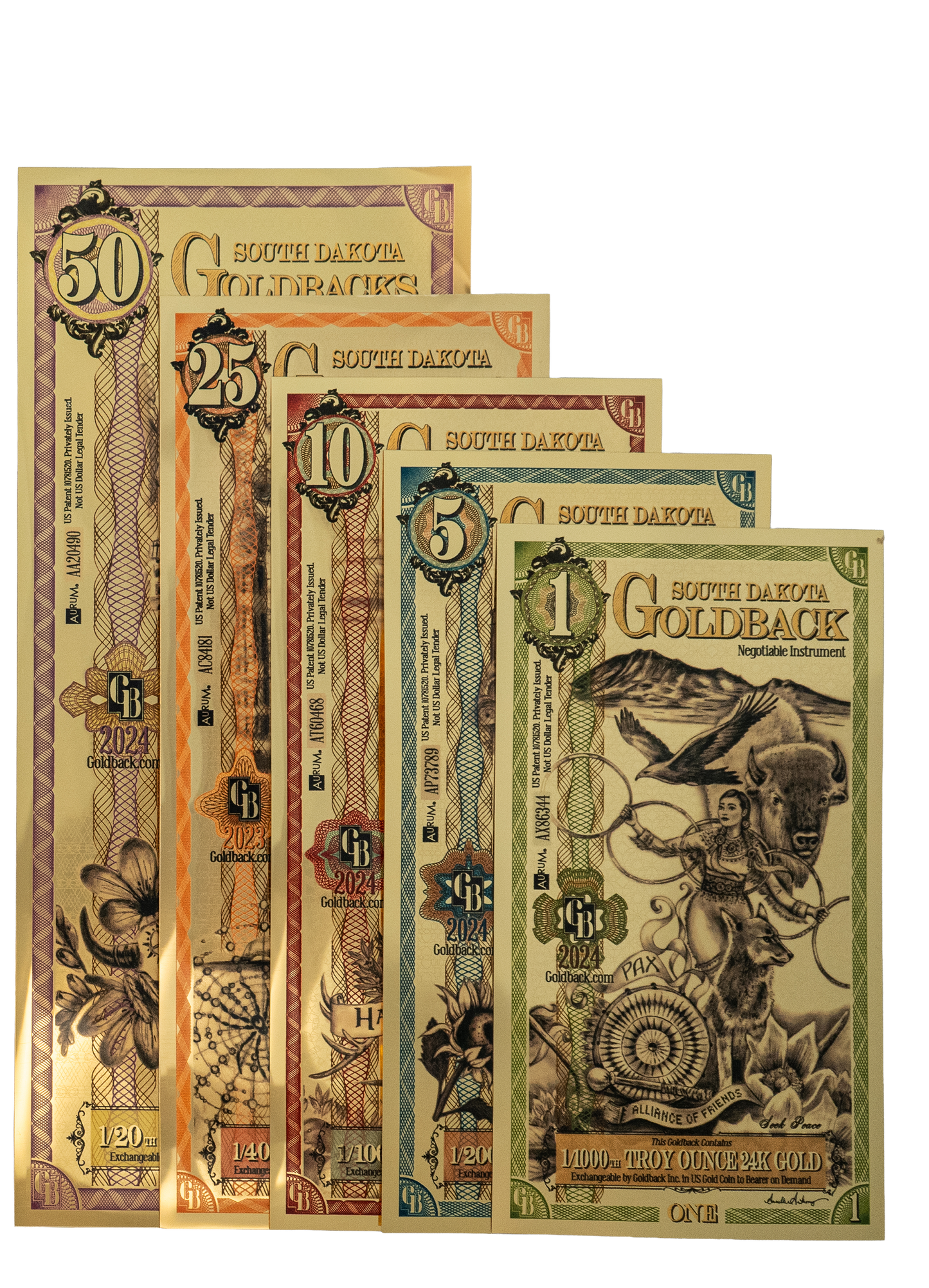 South Dakota Goldback Bundle