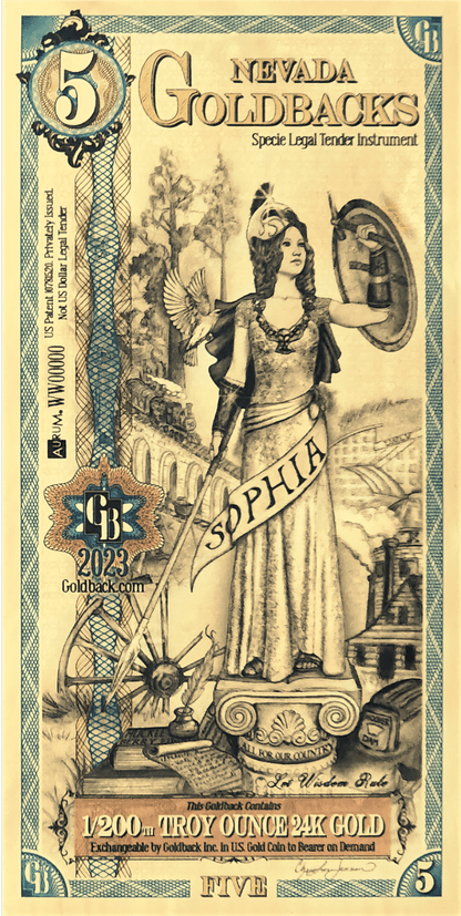 5 Nevada Goldback