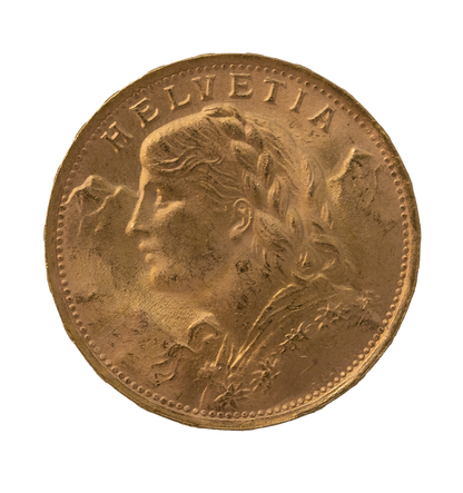Swiss 20 Franc Helvetia Gold (Random Year)