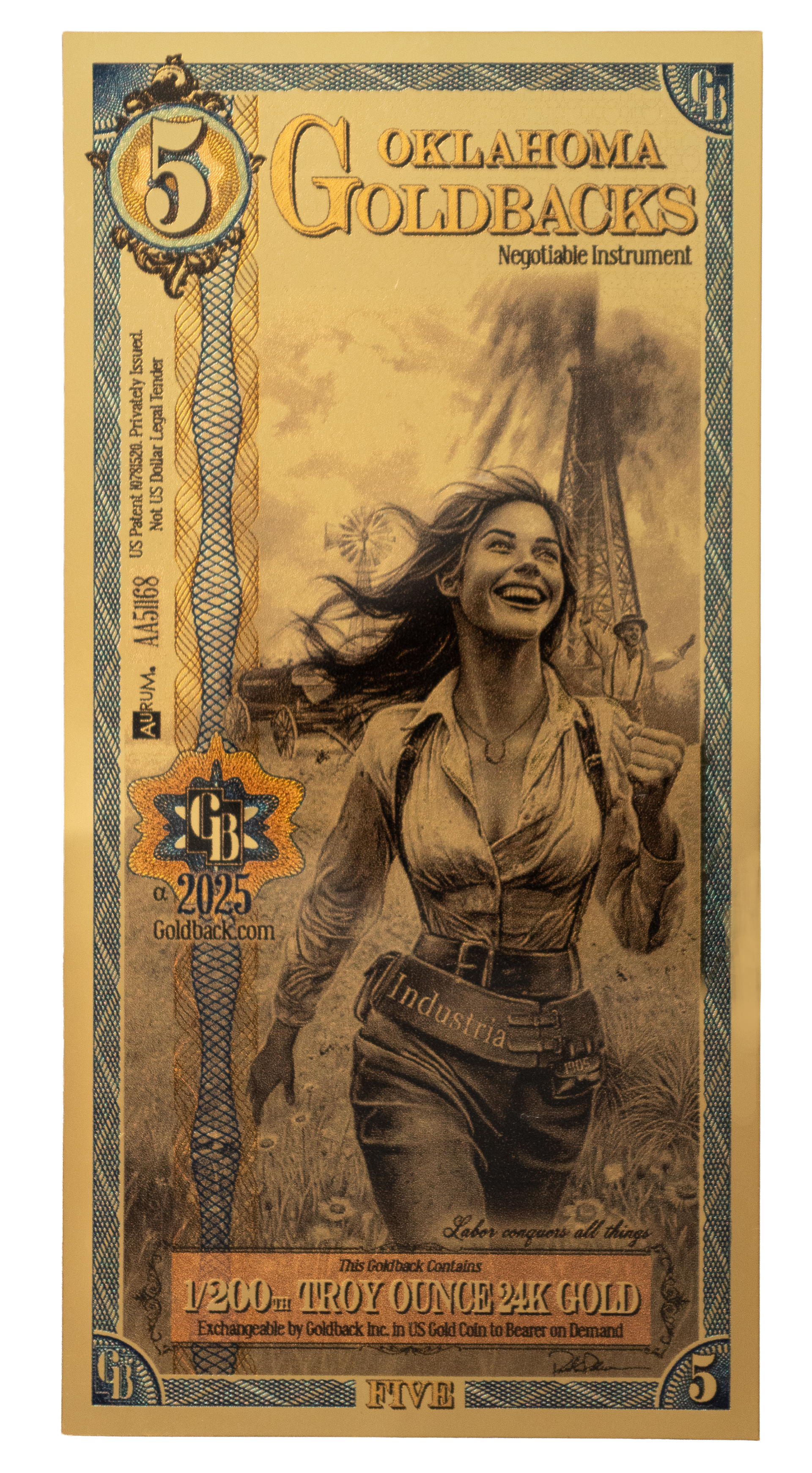 5 Oklahoma Goldback – Alpine Gold Exchange