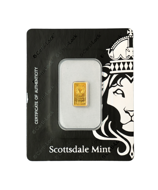 Scottsdale Mint 1 Gram Gold Prepper Bar