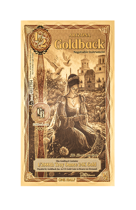1/2 Goldback de Arizona