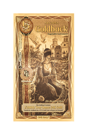 1/2 Goldback de Arizona