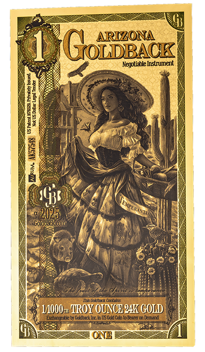 Arizona 1 Goldback Alpha