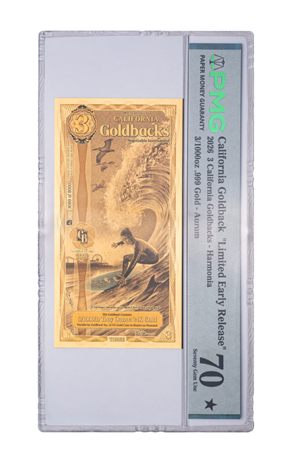 California 3 Limited Early Release Graded-3 Goldback