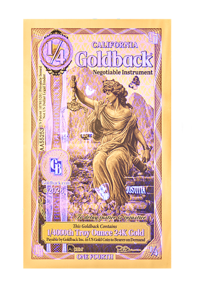 1/4 California Goldback Alpha (Pre-Order)