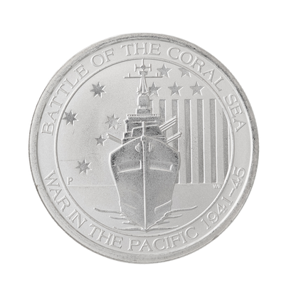 1/2 oz Australian Battle Of The Coral Sea Silver Coin