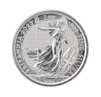 1 oz British Silver Britannia Coin (Random Year)