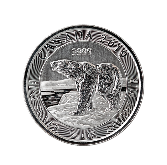 2019 Canada 1/2 oz Silver Polar Bear