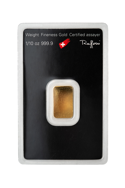1/10 oz Argor Heraeus Gold Bar