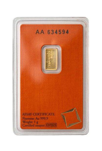 Valcambi 1 Gram Bar