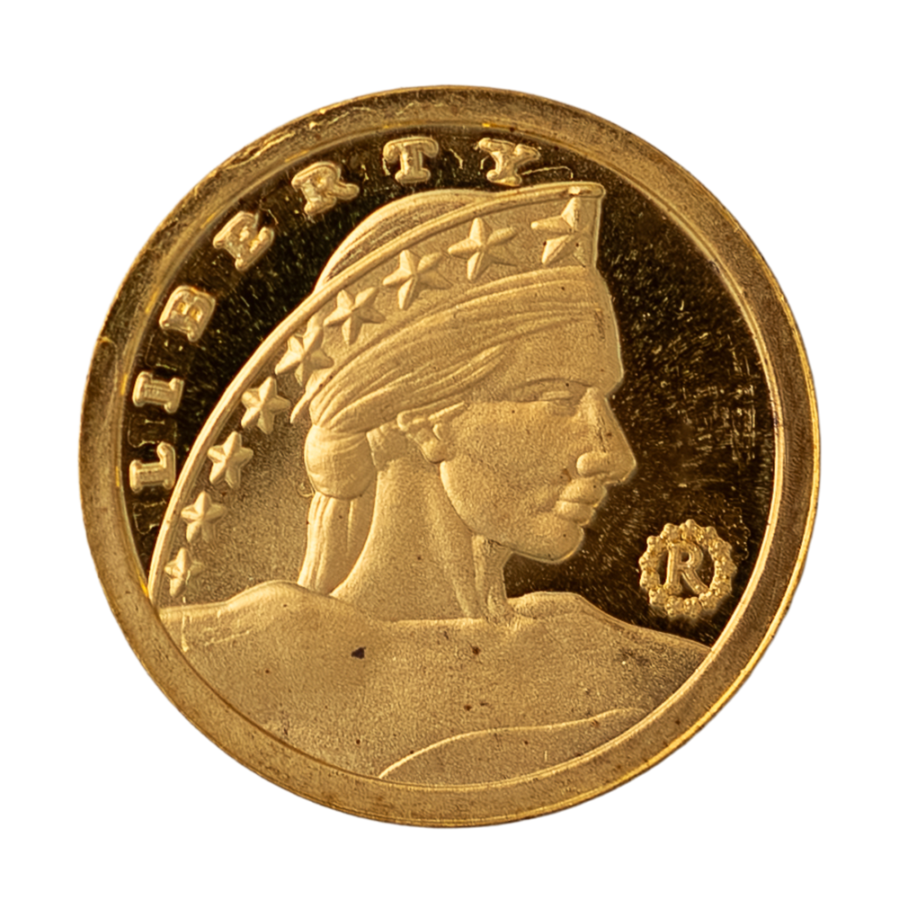 1/10 oz Gold Lady Liberty Round