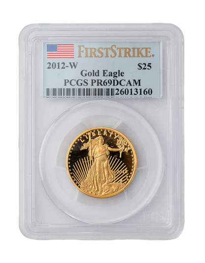 2012 -W American Gold Eagle 1/2 oz PCGS PR69 First Strike DCAM
