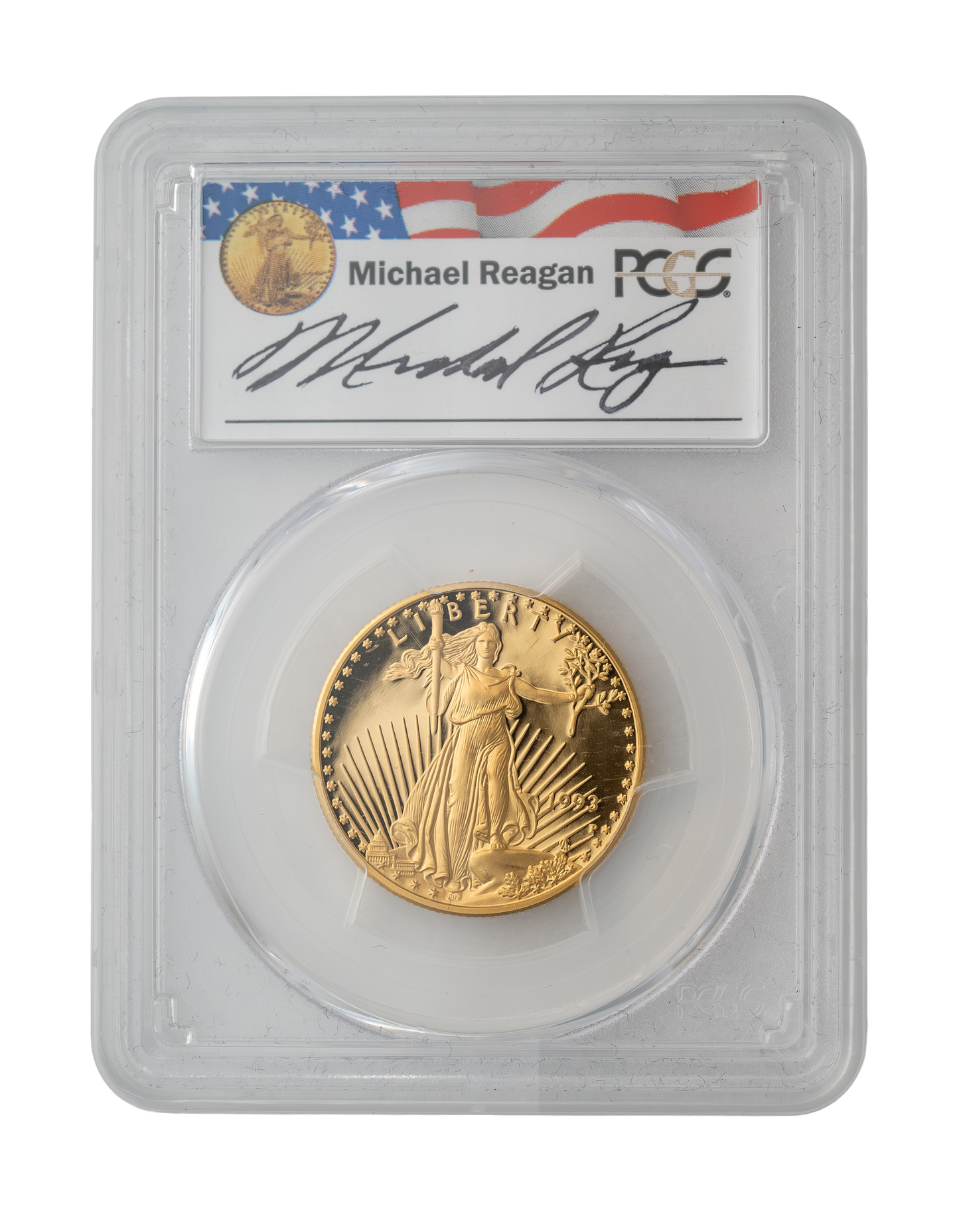 1993-P American Gold Eagle 1/2 oz PCGS PR69 Michael Reagan Reagan Legacy Series