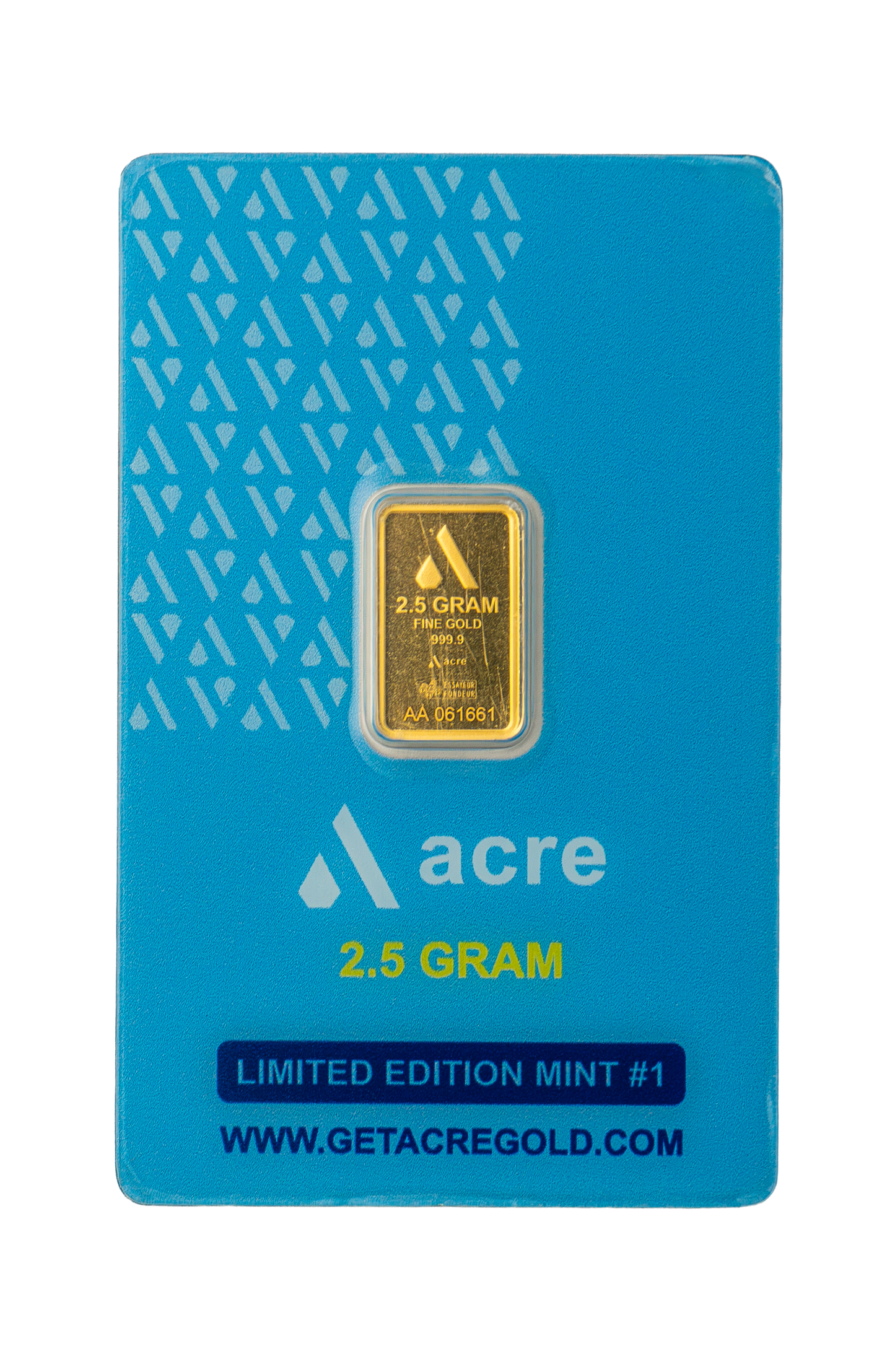 Acre 2.5 Gram Gold Bar Limited Edition Mint #1