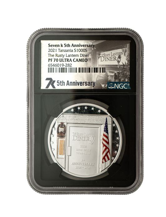 2021 Tanzania - Steven K 5th Anniversary NGC PF-70 UC The Rusty Lantern Diner