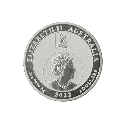 1 Australian Florin Two Shilling 2 oz Silver Coin