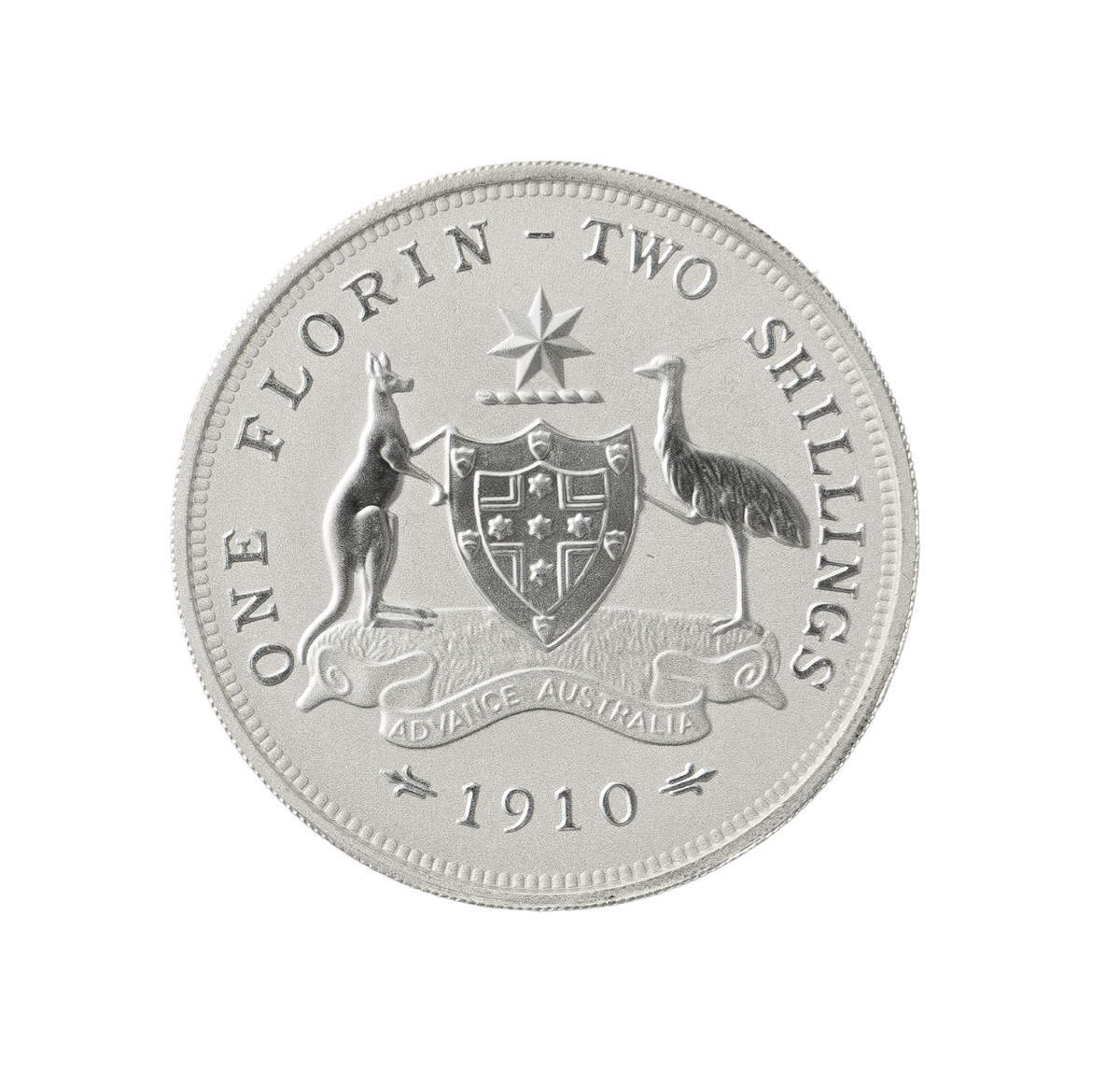 1 Australian Florin Two Shilling 2 oz Silver Coin