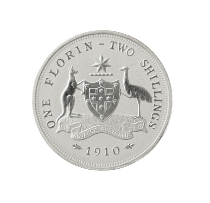 1 Australian Florin Two Shilling 2 oz Silver Coin