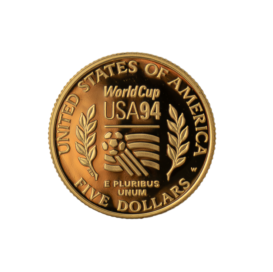 World Cup 1994 Tournament $5 Gold Coin