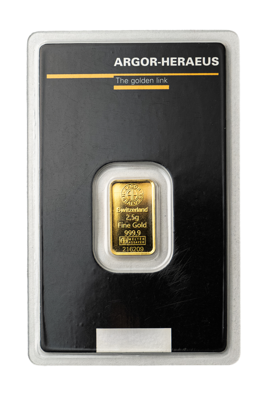 Argor-Heraeus 2.5 Gram Gold bar