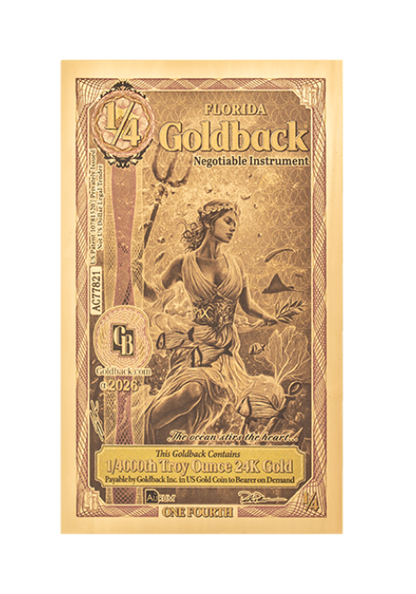 1/4 Florida Goldback Alpha