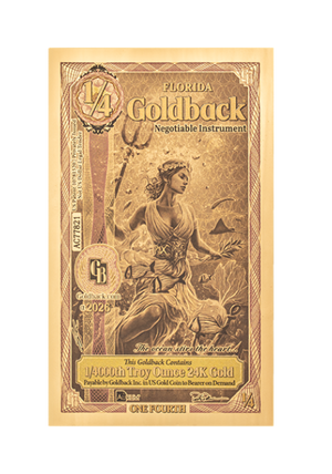 1/4 Florida Goldback Alpha