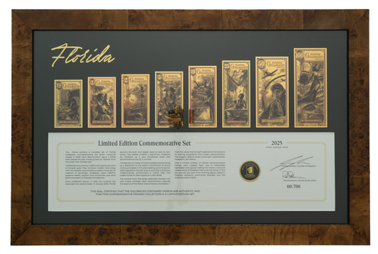 Florida Commemorative Framed Goldback Set