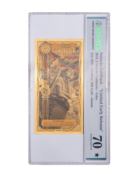 Nevada 3 Limited Early Release Graded-3 Goldback