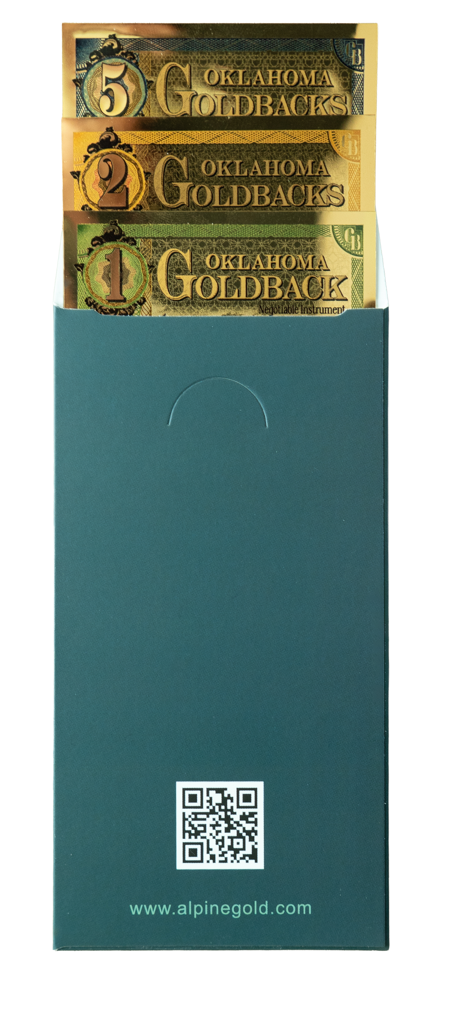 AGE Embossed Gift Sleeve -Green