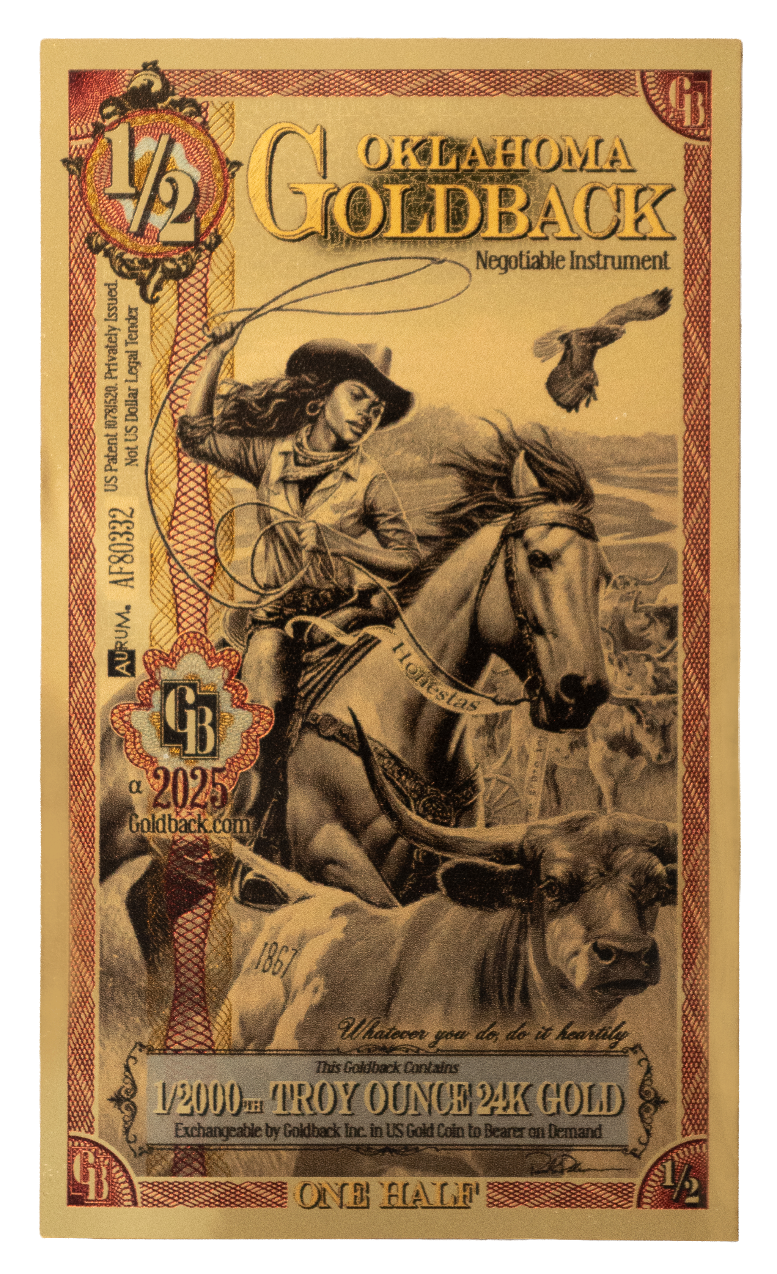 ½ Oklahoma Goldback Alpha