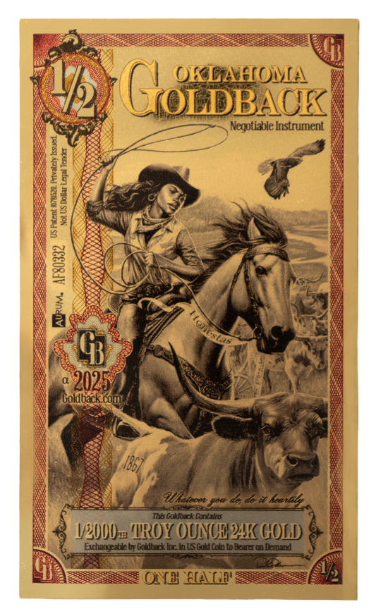 ½ Oklahoma Goldback Alpha