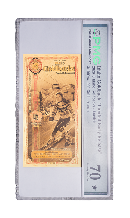 Idaho Limited Early Release 3 Graded 70 Goldback