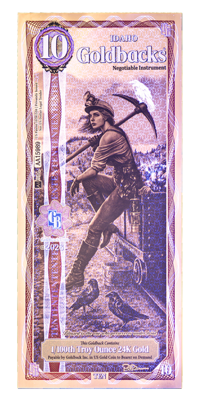 10 Idaho Goldback Alpha