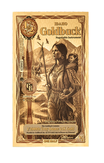 1/2 Idaho Goldback Alpha