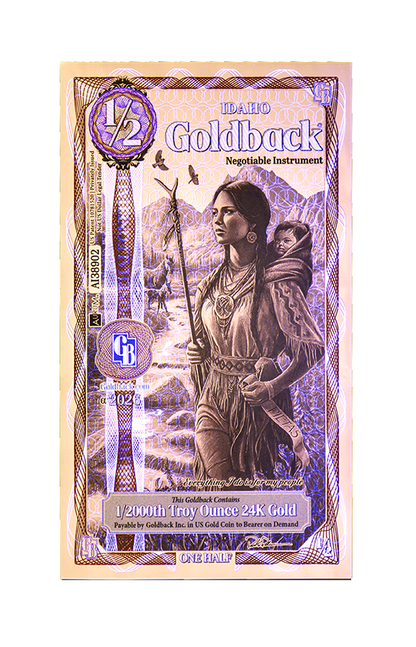 1/2 Idaho Goldback Alpha