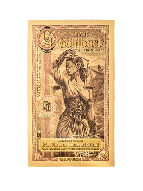 1/4 Idaho Goldback