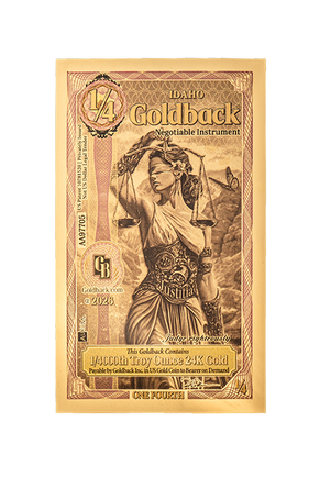 1/4 Idaho Goldback Pre-Order