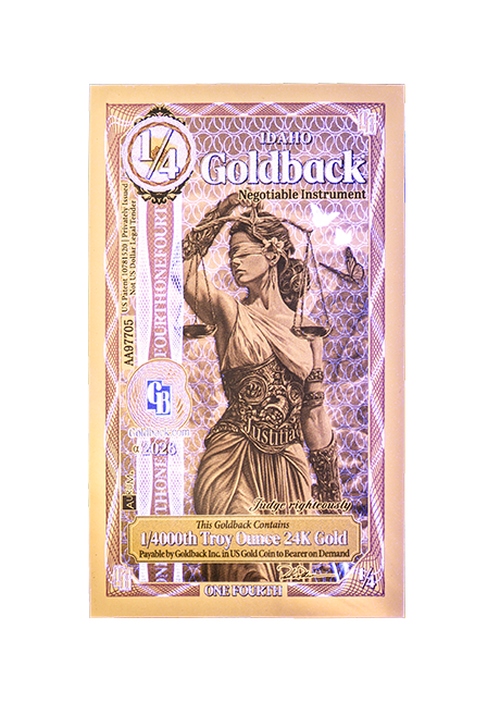 1/4 Idaho Goldback Alpha