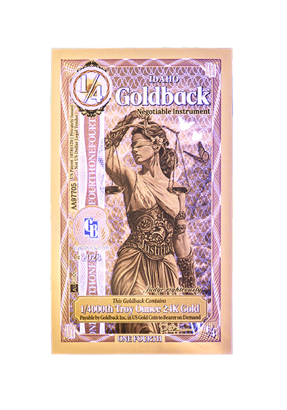 1/4 Idaho Goldback Alpha