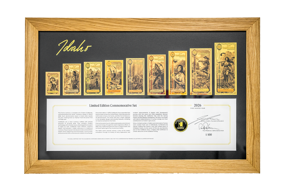 Idaho Commemorative Goldback Frame