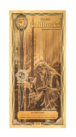 5 Idaho Goldback Pre-Order