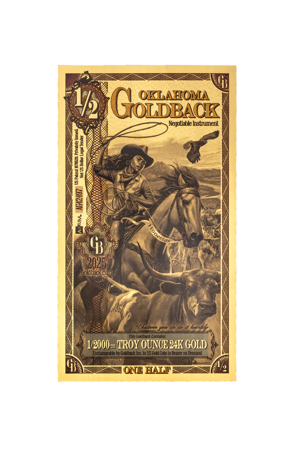 ½ Oklahoma Goldback