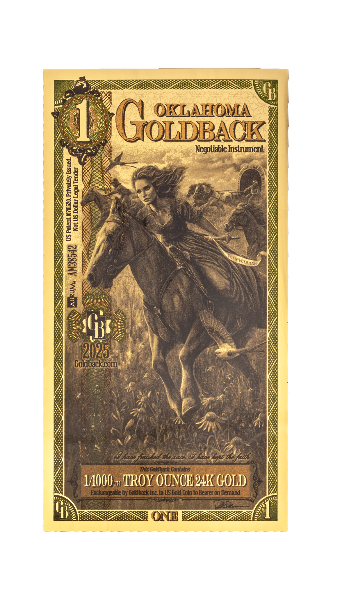 1 Goldback de Oklahoma
