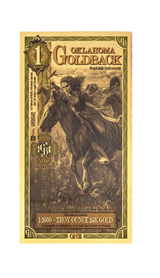 1 Goldback de Oklahoma